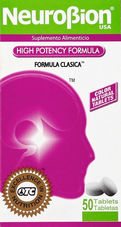 Neurobion Classico 50 Tablets Vitamin B | The original once-daily formula in the classic white box; sealed, authentic import