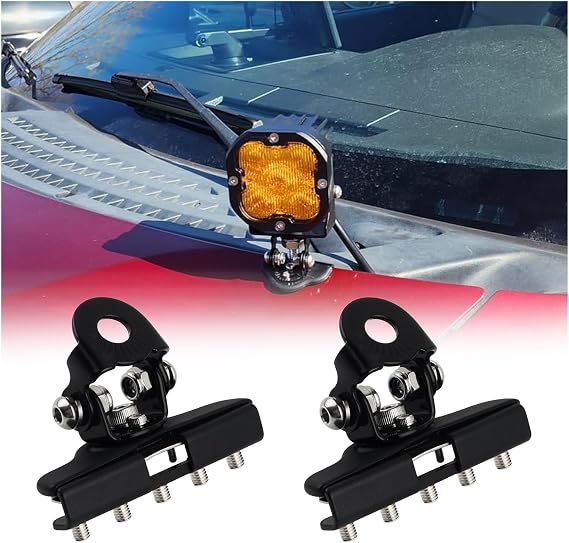 2PCS Car Light Bar Mounts with 5-Hole Design,LED Light Bar Mounting Bracket