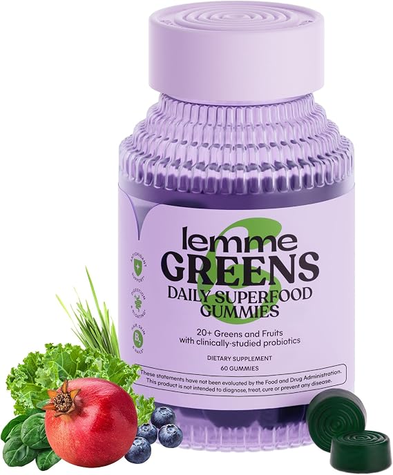 Lemme Greens Superfood Gummies, 30-Day Supply