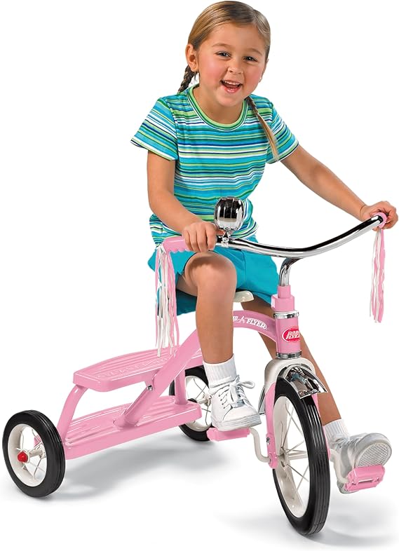 Radio Flyer Classic Pink Dual Deck Tricycle