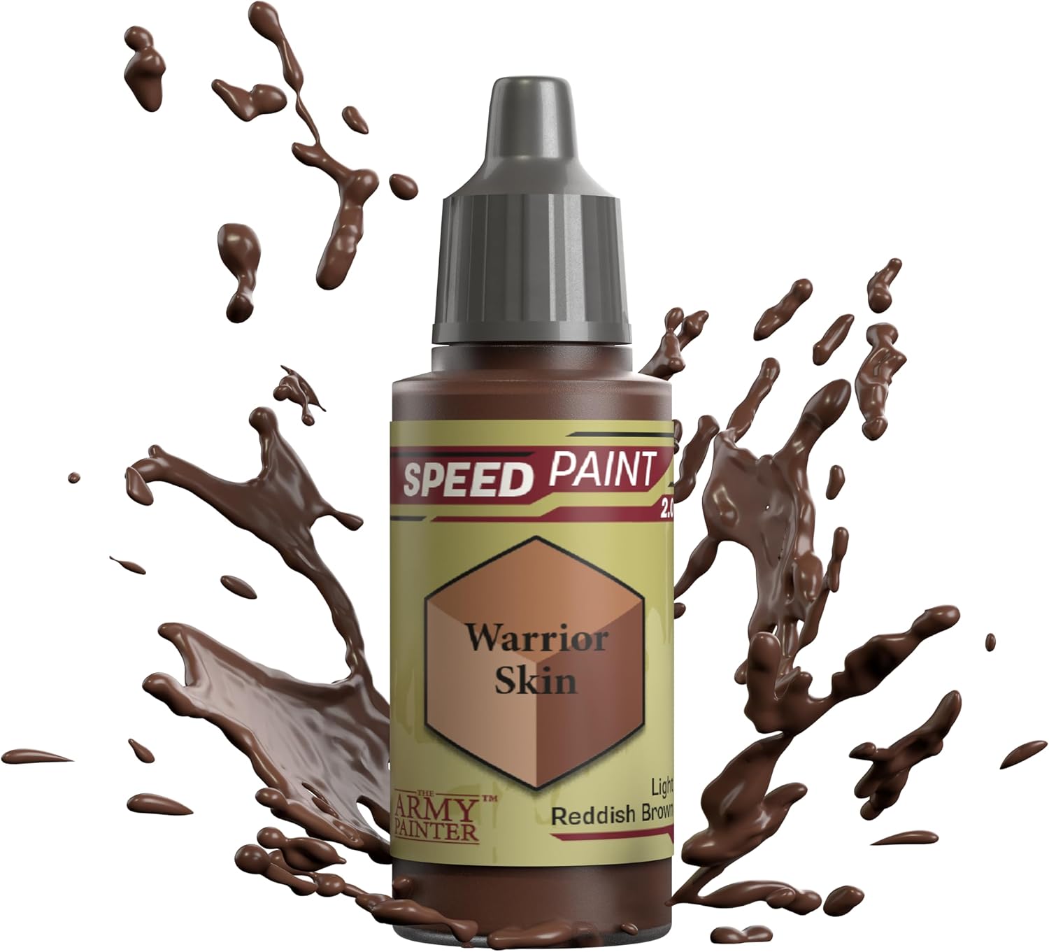 The Army Painter Speedpaint Warrior Skin 2.0, Single Acrylic Paint 18ml One-coat Painting Soloution For Fantasy Tabletop Miniatures Like Warhammer 40k and Dungeons And Dragons Figures