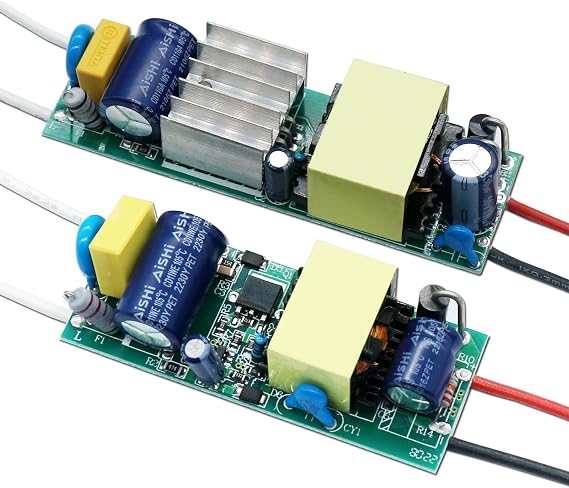 LED Board Driver 50W 40W 30W 20W 10W DC24-46V Flicker Free Power Supply Unit Constant Current Control Lighting DIY(20W 600mA)