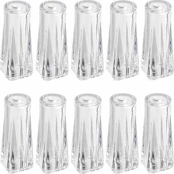Cutelec 10pcs Pull Cord Tassel Clear Plastic Drawstring Tassels for Blinds Pull Cords,Roman Shades Curtain Crafts