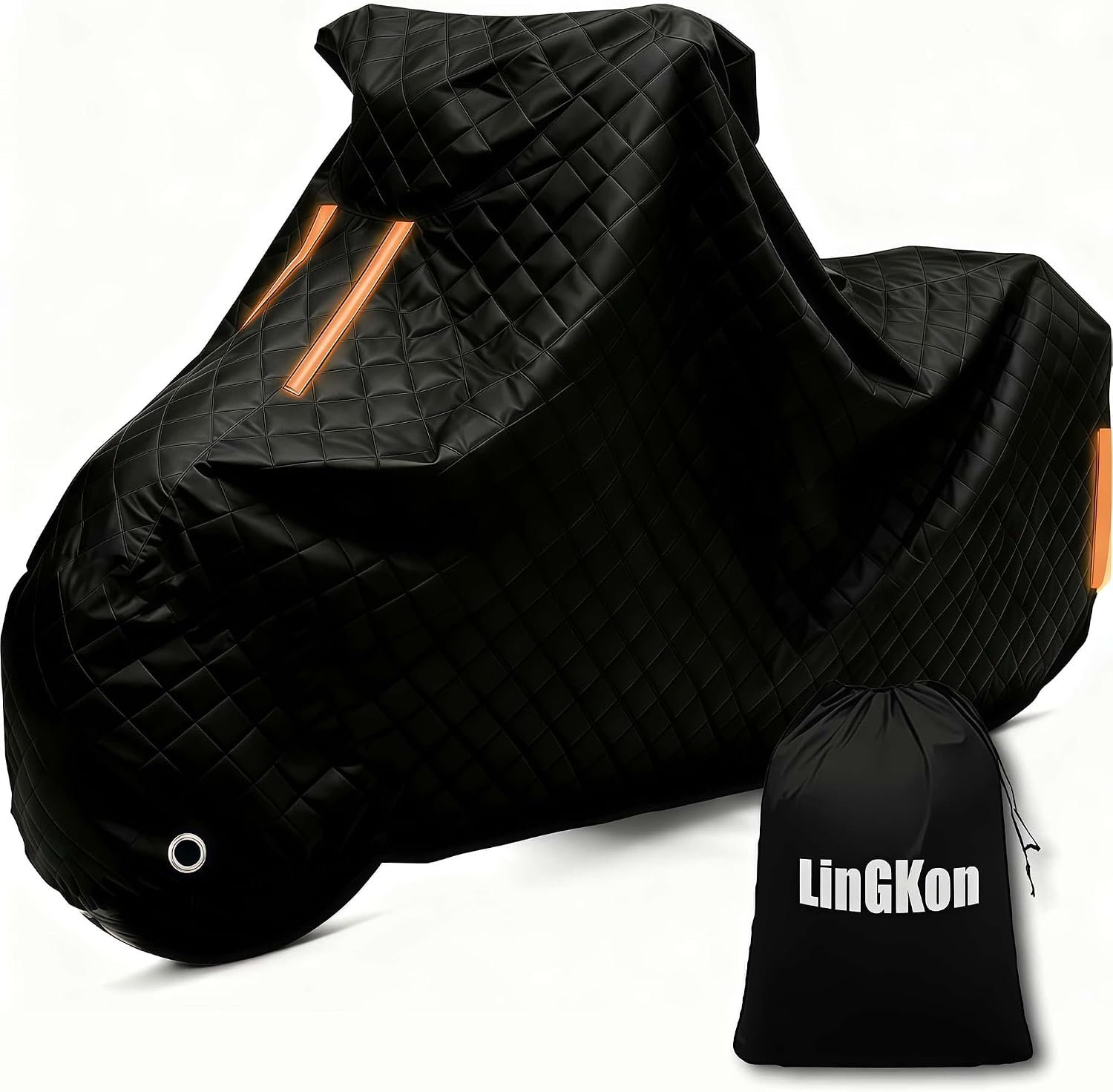 Hail Proof Waterproof Motorcycle Cover for Vmoto E-Max 120L Heavy Duty Motorbike Cover丨for Electric Bikes Mopeds & Mobility Scooters Rain Wind protection Snow-HJ65