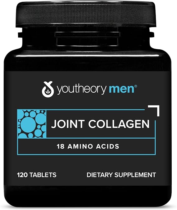 Youtheory Men's Joint Collagen, 120 Tablets, 60-Day Supply
