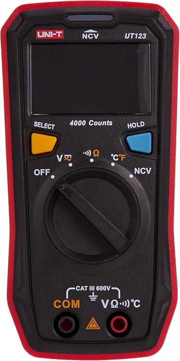UNI-T UT123T pocket meter, 600V AC/DC,40 °C-300 °C/-40°F-572 °F