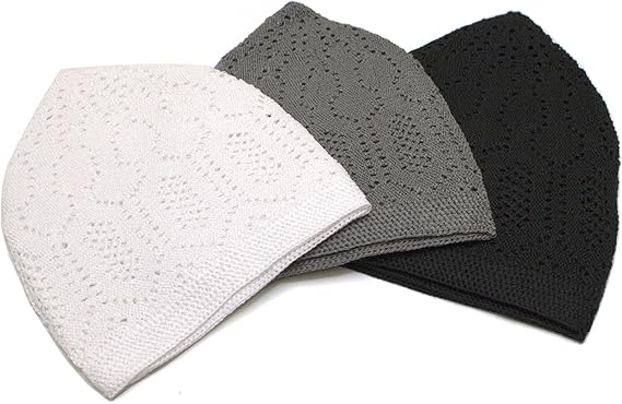 Modefa Turkish Islamic Kufi Takke - Cotton Blend Knit Cap - One Size Fits Most Skullie Beanie Taqiyah - Prayer Cap Muslim Men
