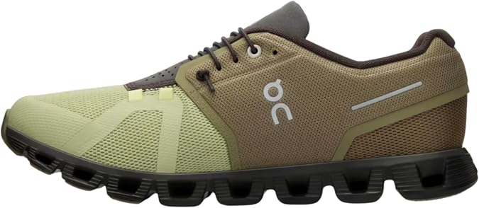 On Men's Cloud 5 Sneakers, Grove/Haze, 12 Medium US