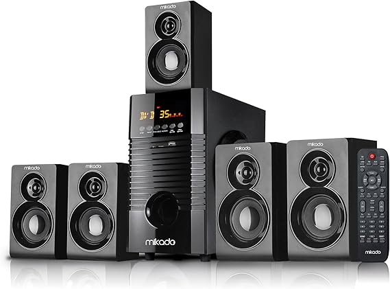 Mikado MD-856 5+1 Usb+SD+FM Supported Multimedia Bluetooth Speaker