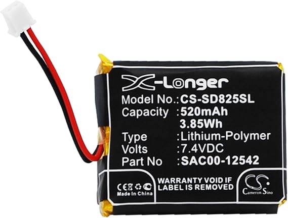 520mAh Replacement Battery for SportDog D-1875, HoundHunter 3225, HoundHunter 1875, 3225, Launcher Transmitter, SAC00-13794, SD-1825, SD-1825 CAMO Wetland Hunter, SD-1825 SportHunter,SAC00-12542