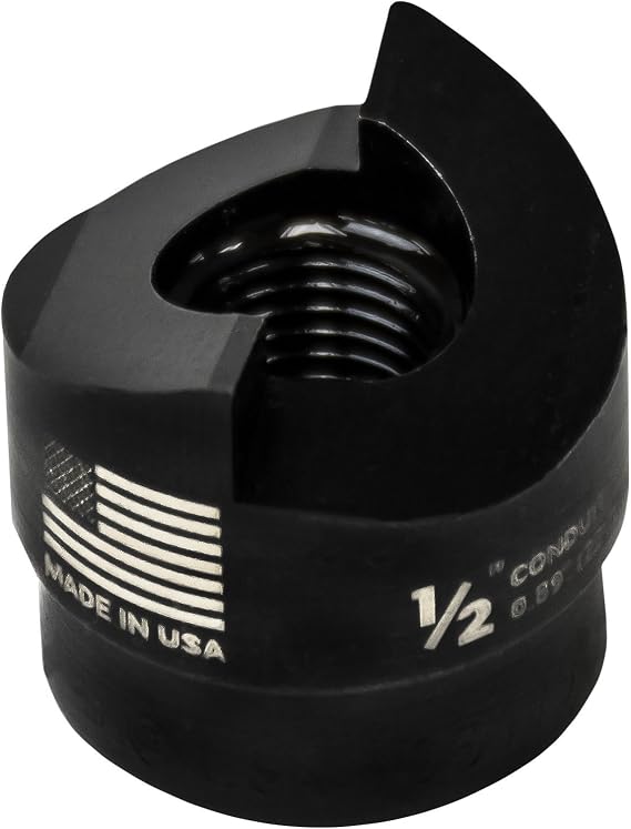 Greenlee 721-1/2 PUNCH,RD-.500 CONDUIT (22,5MM), Black