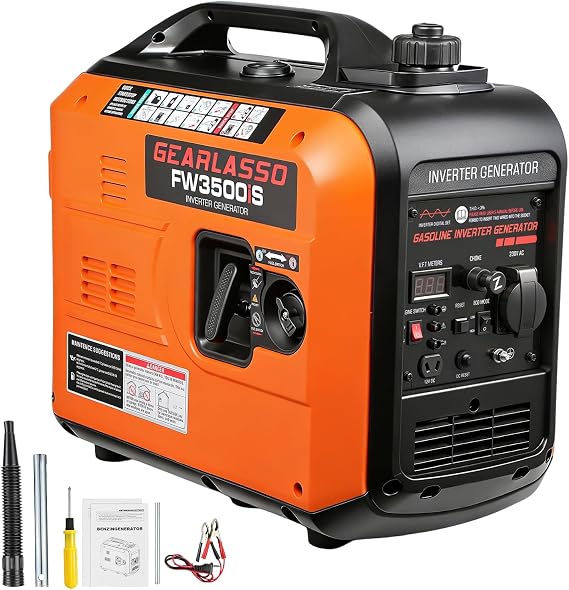 3300W Portable Inverter Generator Powered Ultra-Quiet 4-Stroke 145cc