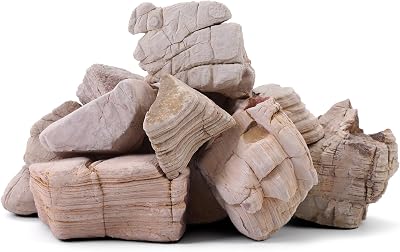 2-4 Inches Natural Pagoda Rock 10 PCS Aquarium Rocks for Aquascaping, Aquarium Landscaping, Terrariums, Fish Tank Decoration, Vivariums, Paludarium, Reptile and Amphibian Enclosures