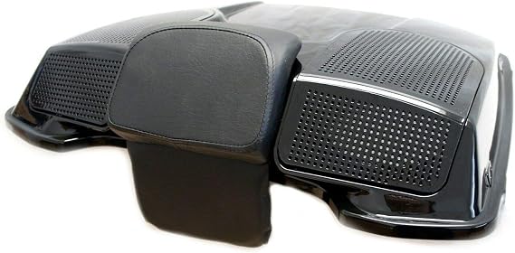 97-13 Black Dual 6x9 Speaker Lid for Harley Razor Chopped King Tour Pak