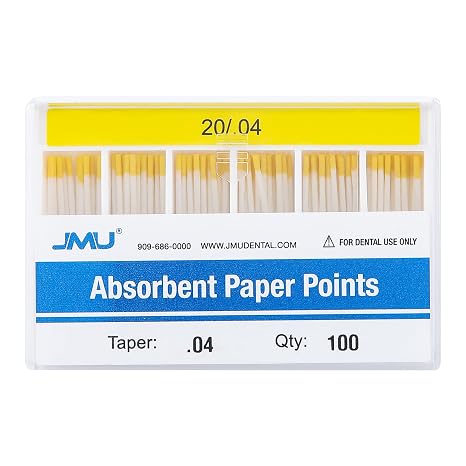 JMU Absorbent Paper Points .04 Taper #20 100 Pcs/Pack