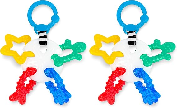 Baby Einstein Ocean Explorers Sea of Sensory Teether Toy BPA Free, Ages 3 Months and up (Pack of 2)