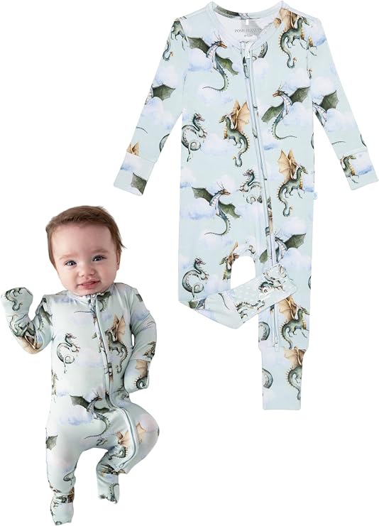 Posh Peanut Convertible Baby Sleepers - Footless Baby Pajamas with 2 Way Zipper for Easy Diaper Changes