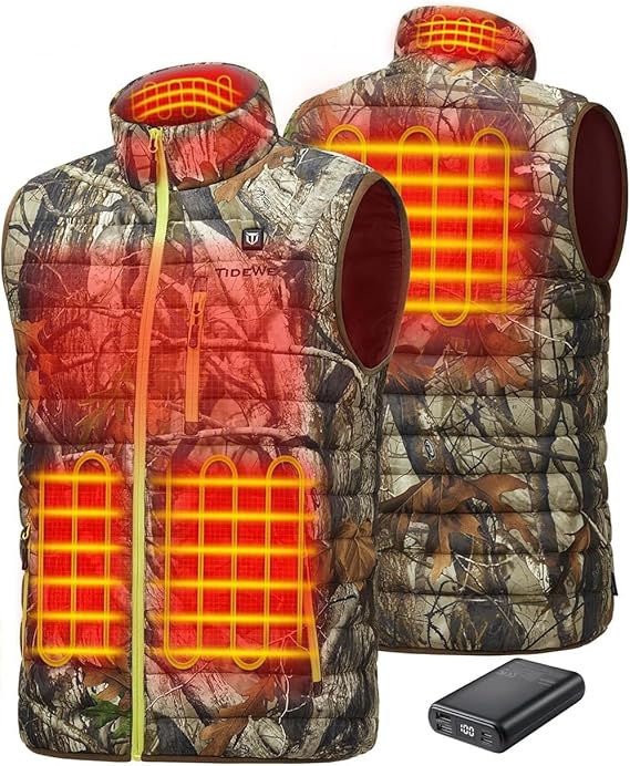 TIDEWE Heated Vest for Men with Battery Pack, Lightweight