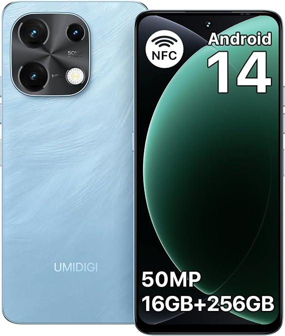 UMIDIGI Note 100 128GB Unlocked Phone-Black (Blue)