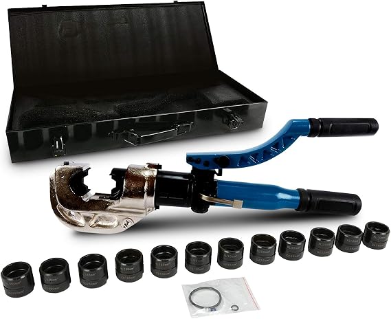 TEMCo 4ga-750mcm HYDRAULIC LUG CRIMPER TOOL TH0034 - Electrical Battery Terminal Cable Wire
