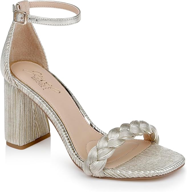 Jewel Badgley Mischka Shea Block Heel Sandals