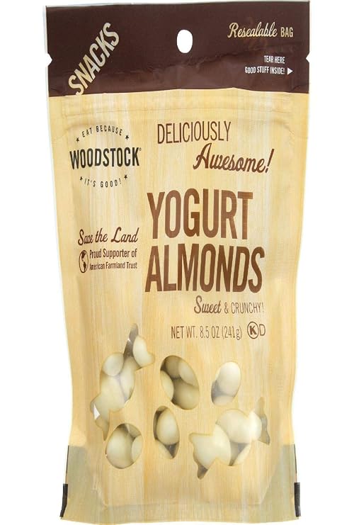 Woodstock, Organic Yogurt Almonds, 8.5 Ounce