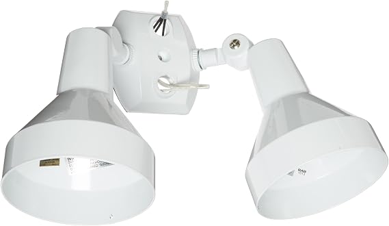 RAB Lighting H2W Bell Shaped Dual Floodlight Kit, PAR38 Type, Aluminum, 300W Power, White, Multicolor
