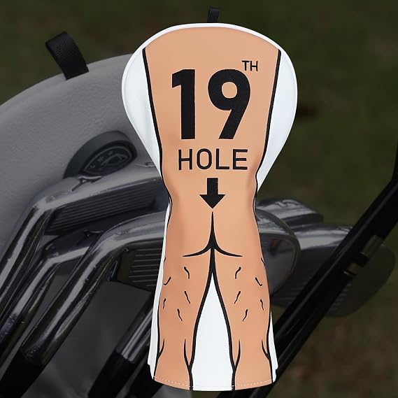 Magnetic Golf Headcover Funny Driver Headcover 19th Hole