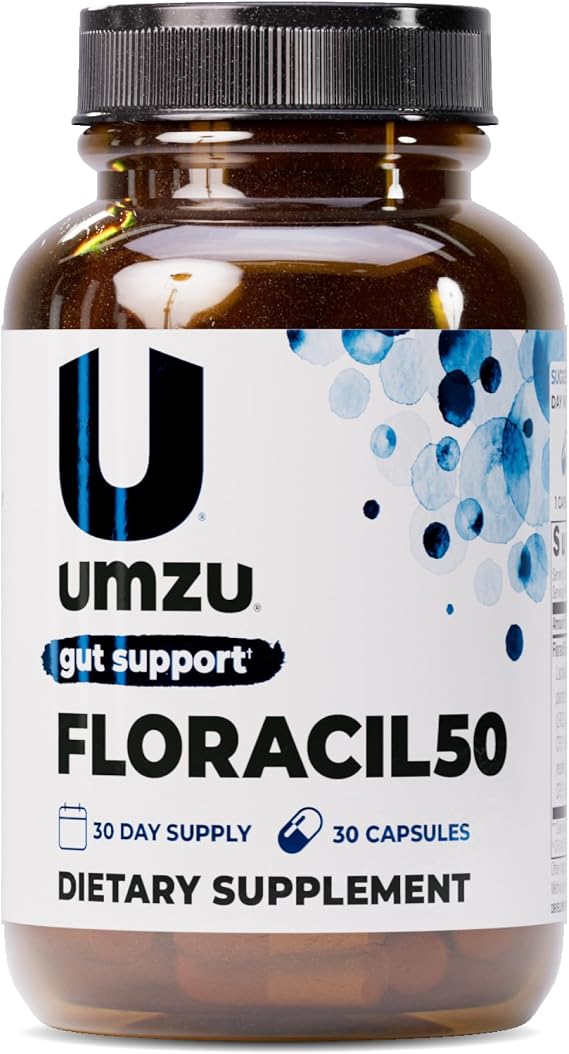 UMZU Floracil50 Probiotic Supplement, 50 Billion CFU, 30 Day Supply | Lactobacillus Acidophilus, Rhamnosus and Plantarum, Gut Health and Digestion Support, Immune Support, Microbiome Balance