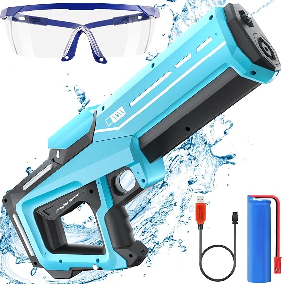 Skirfy Electric Water Guns for Adults Kids, Automatic Water Gun, Battery Powered Waterproof Water Gun, Pool Beach Outdoor Party Toys for Kids Ages 8-12