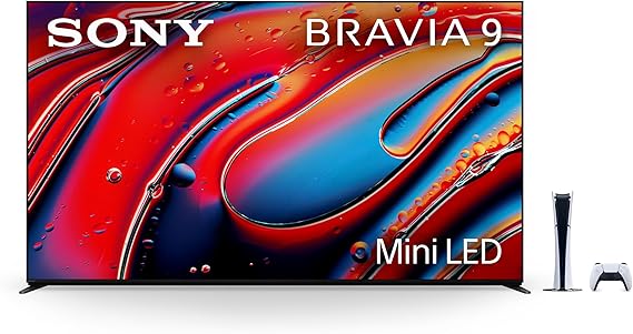 Sony 75 Inch Mini LED QLED 4K Ultra HD TV BRAVIA 9 Smart Google TV & PlayStation 5 Digital Edition Console (Slim)