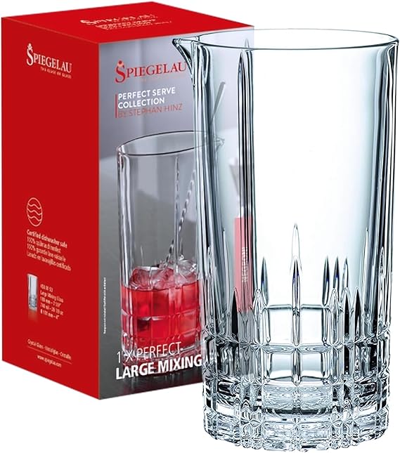 Spiegelau 4500153 Perfect Serve Collection by Stephen Hintz Perfect Large Mixing Glass, 25.4 fl oz (750 ml), Pack of 1