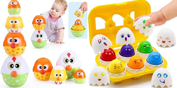 MOONTOY Eggs Toy Toddler Learning Toys