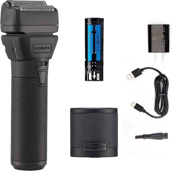 BaBylissPRO FXONE BLACKFX Double Foil Razor Metal