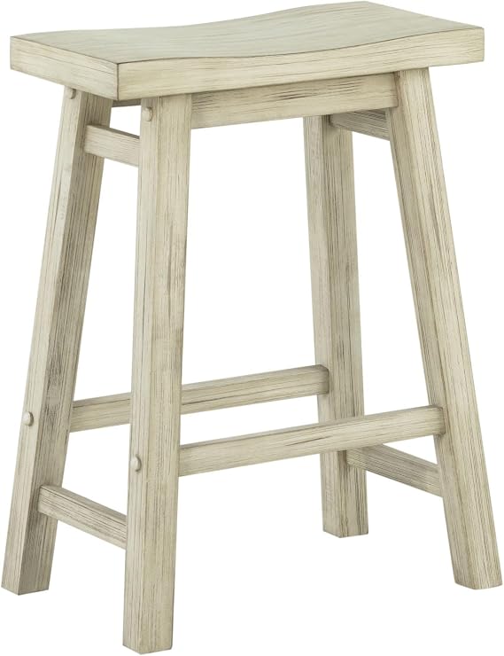 Boraam Sonoma Backless Saddle Counter Stool - Sawgrass Finish