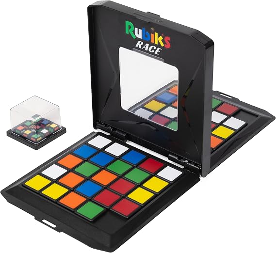 Rubik's Rubik's Race - The Game for 2 Rubiks Fans from 7 Years, Fast Strategic Sliding and Logic Game - Based on The Classic Original Cube Colour Scheme