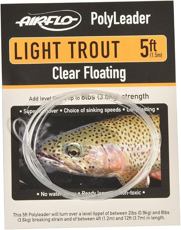Airflo Light Trout Polyleader | Clear Floating 8'