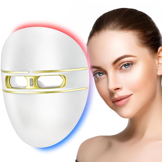 Pro-Grade FSA LED Red Light Therapy for Face Facial Mask with Infrared