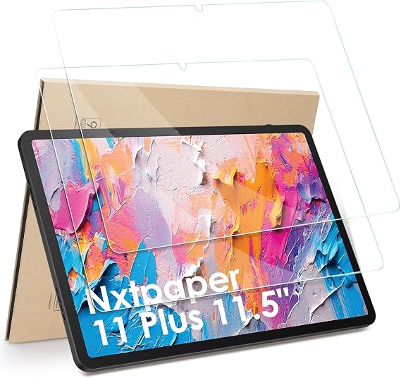 Hianjoo 2-Pack Screen Protector Compatible with TCL Nxtpaper 11 Plus 11.5", Tempered Glass [HD Clarity] [9 Hardness] [Anti-Scratch] [10.08" x 6.79", 256mm x 172.5mm]