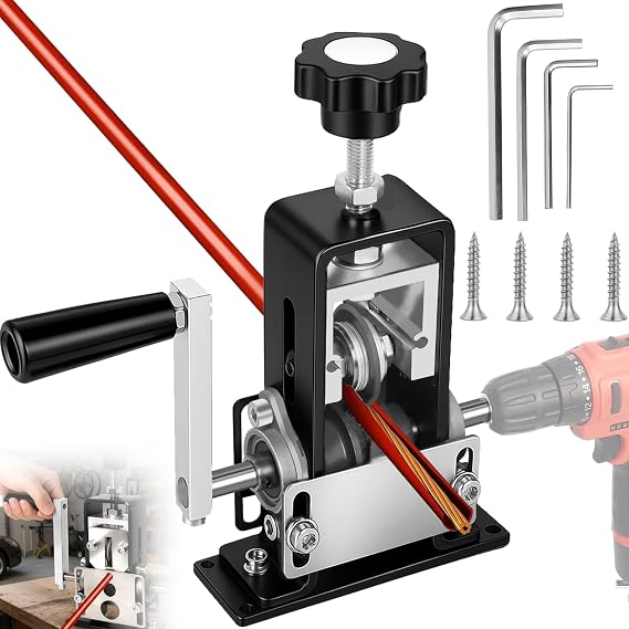 1-25mm Wire Stripper Machine, Hand Crank or Electric Drill Powered