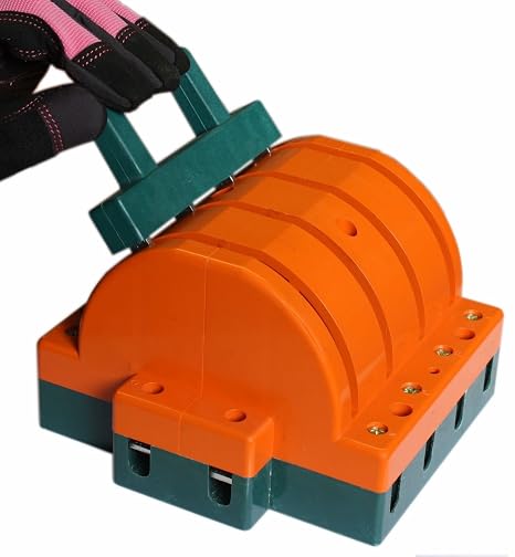 ACECREW 4 Pole 100A Double Throw Electrical Knife Disconnect Switch, Voltage AC 380V