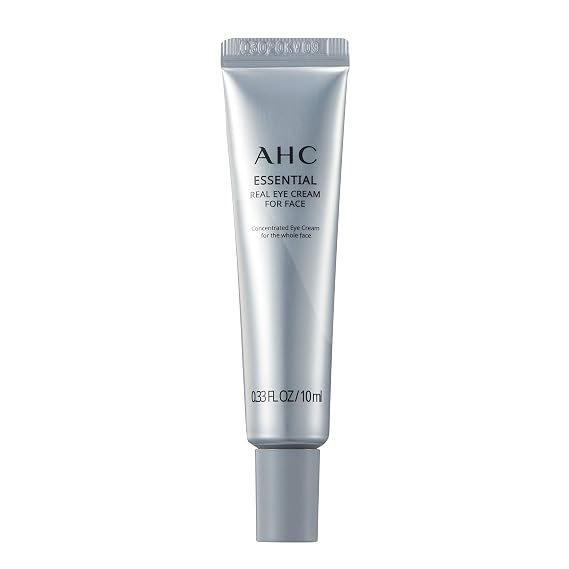 AHC Aesthetic Hydration Cosmetics Facial Moisturizer Essential Eye Cream for Face AntiAging Hydrating Korean Skincare OZ, 0.33 Ounce