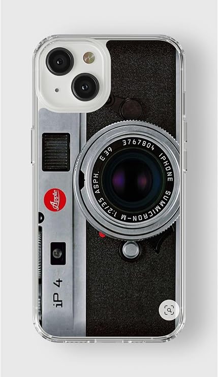 Iphone 14 Plus ile Uyumlu Leica Kamera 4 Tasarım Baskılı Şeffaf Kılıf