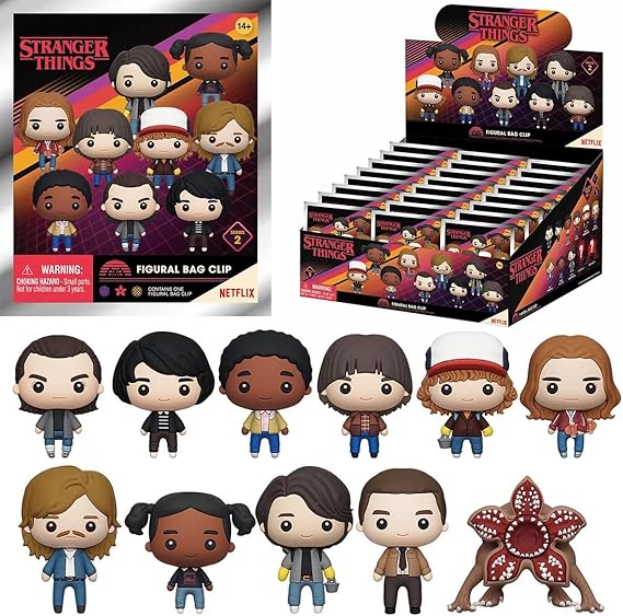 Stranger Things Series 2 5" Collectible Bag Clip Blind Bag (ONE Random Figure) TV Show Character Keychain/Backpack Accessory | Official Licensed Merchandise