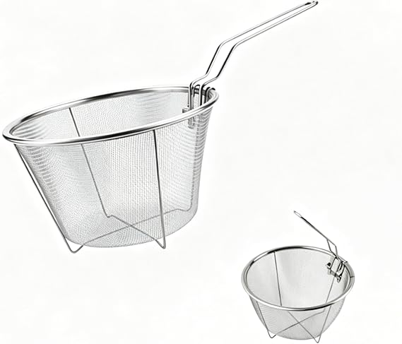 7 inch Commercial Fryer Stainless Steel Frying Basket Deep Cooking Accessory