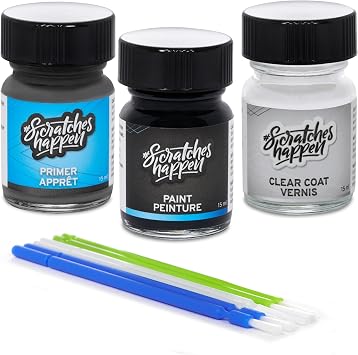 ScratchesHappen Exact-Match Touch Up Paint Kit - Soul Red Crystal Metallic (46V) Tricoat for Mazda - Preferred (Paint + Clear Coat + Primer)