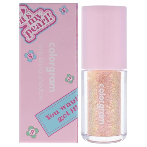 Milk Bling Shadow - 12 Humming Coral by Colorgram for Women - 0.11 oz Eye Shadow