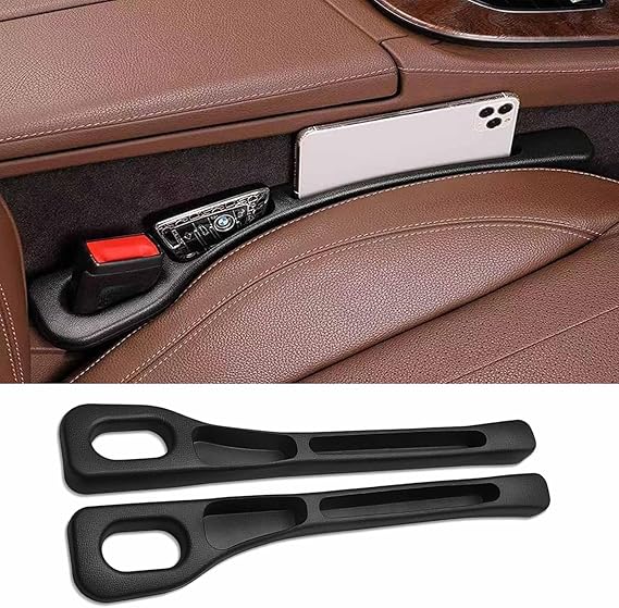 2 Pcs Universal Car Seat Gap Fillers, Car Gap Filler Organizer, Vehicle Mounted Gap Leak Proof Filling Strip, Storage Box for Car Seats For Car Suv Truck Fill The Gap Between Seat & Console