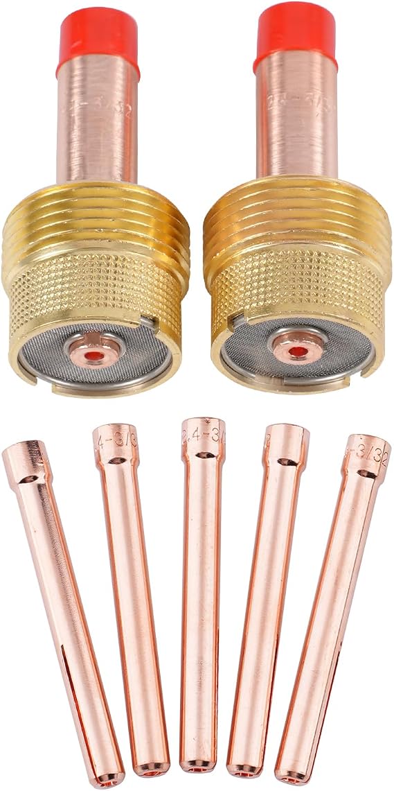 Large TIG Gas Lens Collet Body 45V64 3/32"&2.4mm 10N24 7Pcs