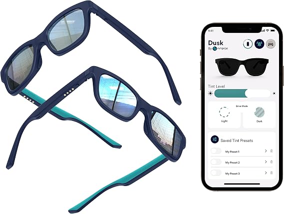 Ampere Dusk App with Adjustable Smart Sunglasses